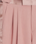 Relaxed Italian Sueded Linen Tuxedo Trouser