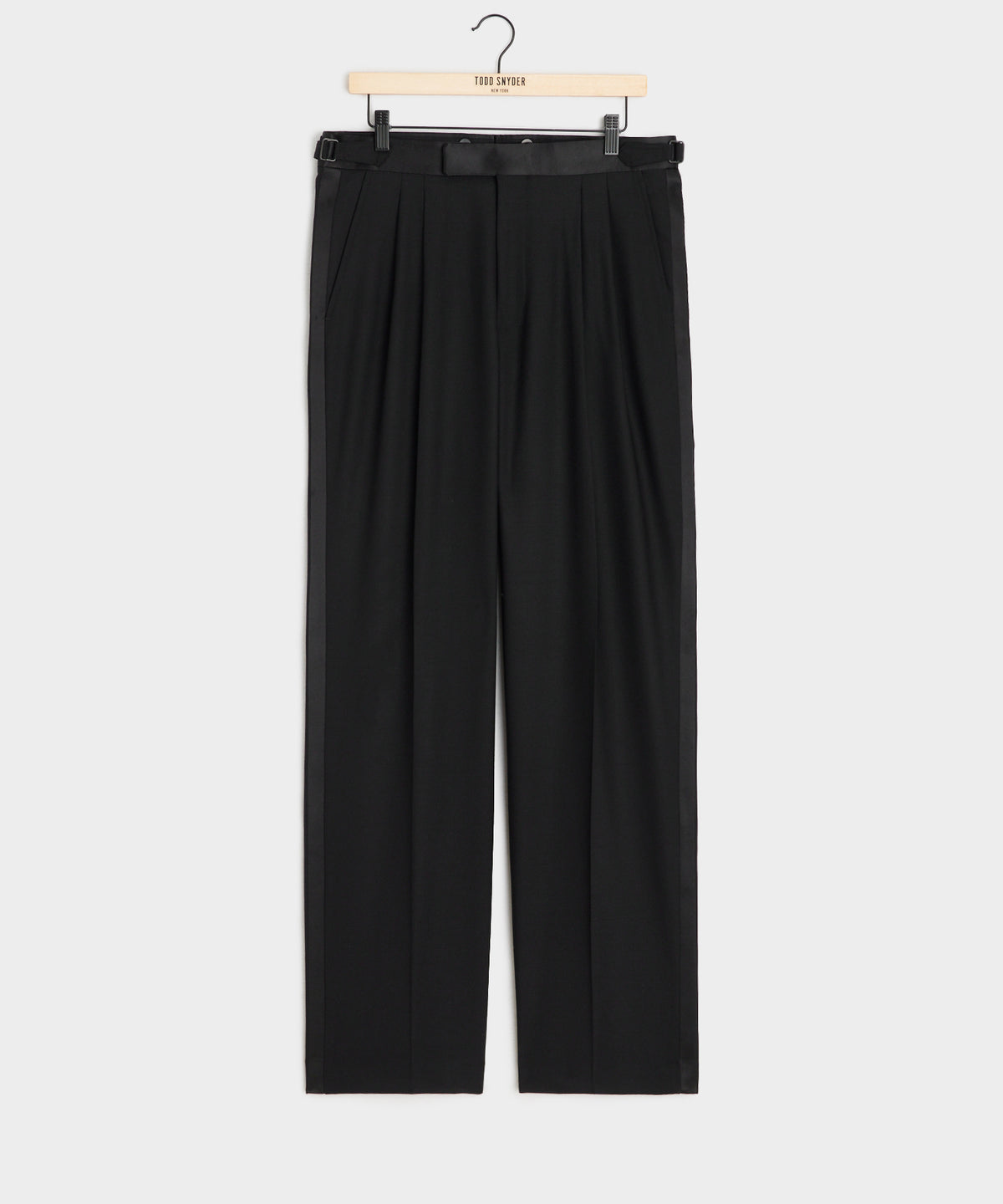 Relaxed Italian Wool Tuxedo Trouser