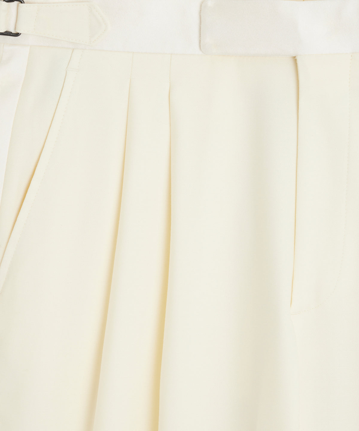 Relaxed Italian Wool Tuxedo Trouser