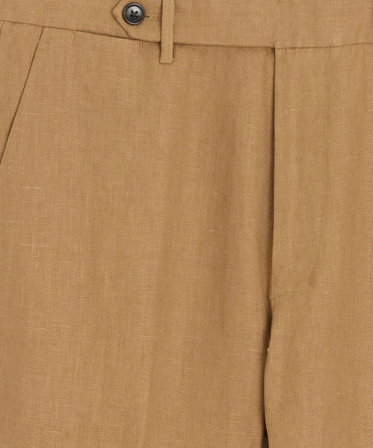 Straight Fit Linen Tab Trouser