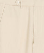 Straight Fit Linen Tab Trouser