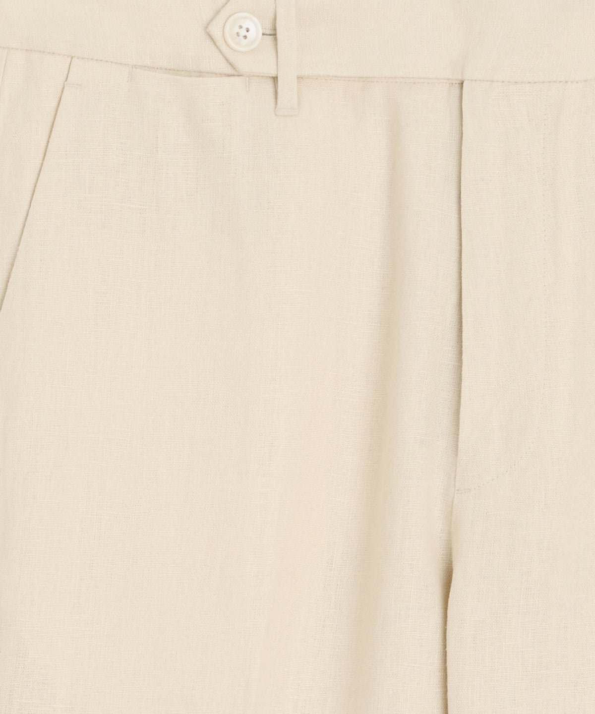 Straight Fit Linen Tab Trouser