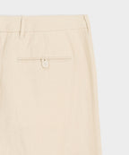 Straight Fit Linen Tab Trouser