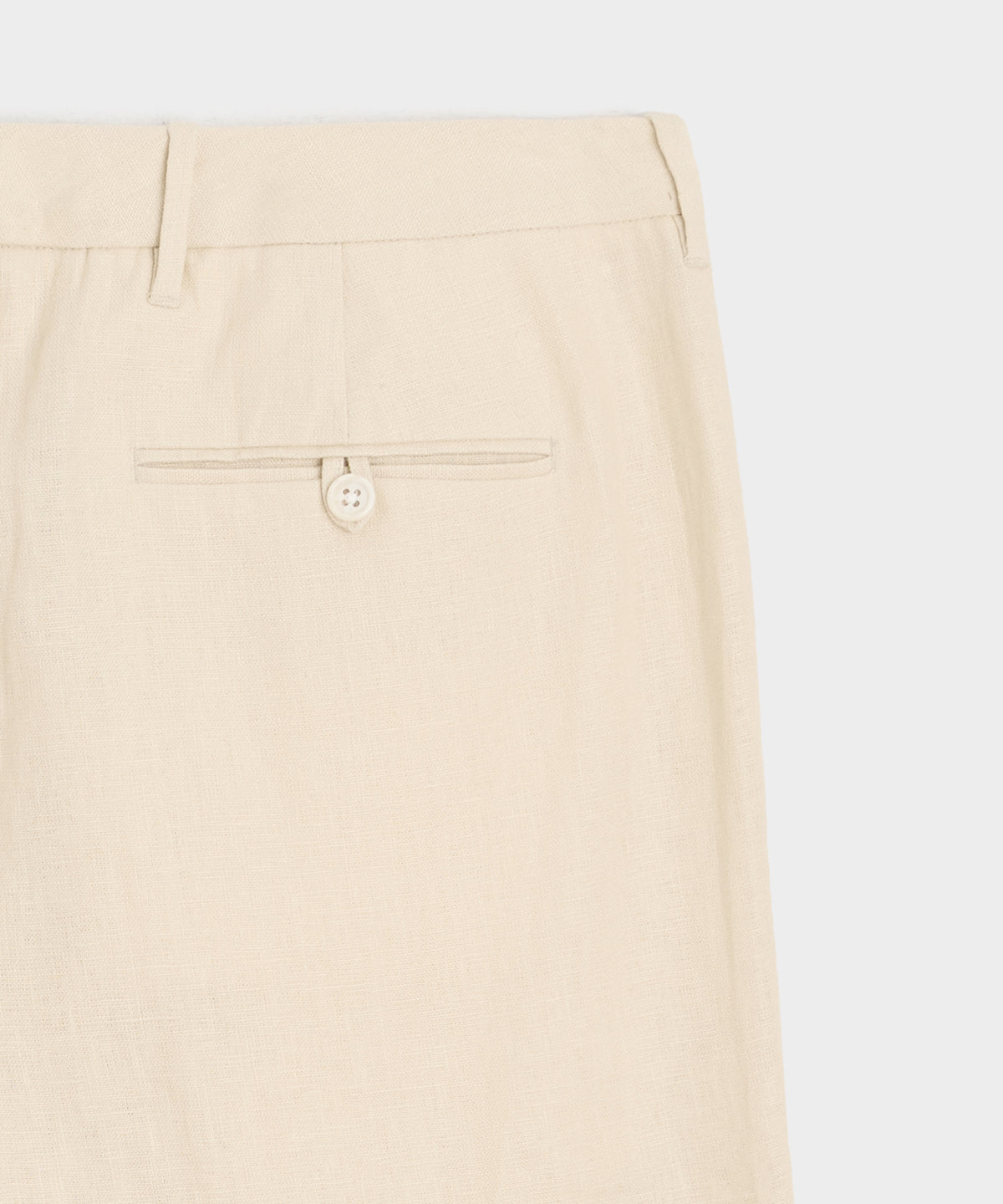 Straight Fit Linen Tab Trouser