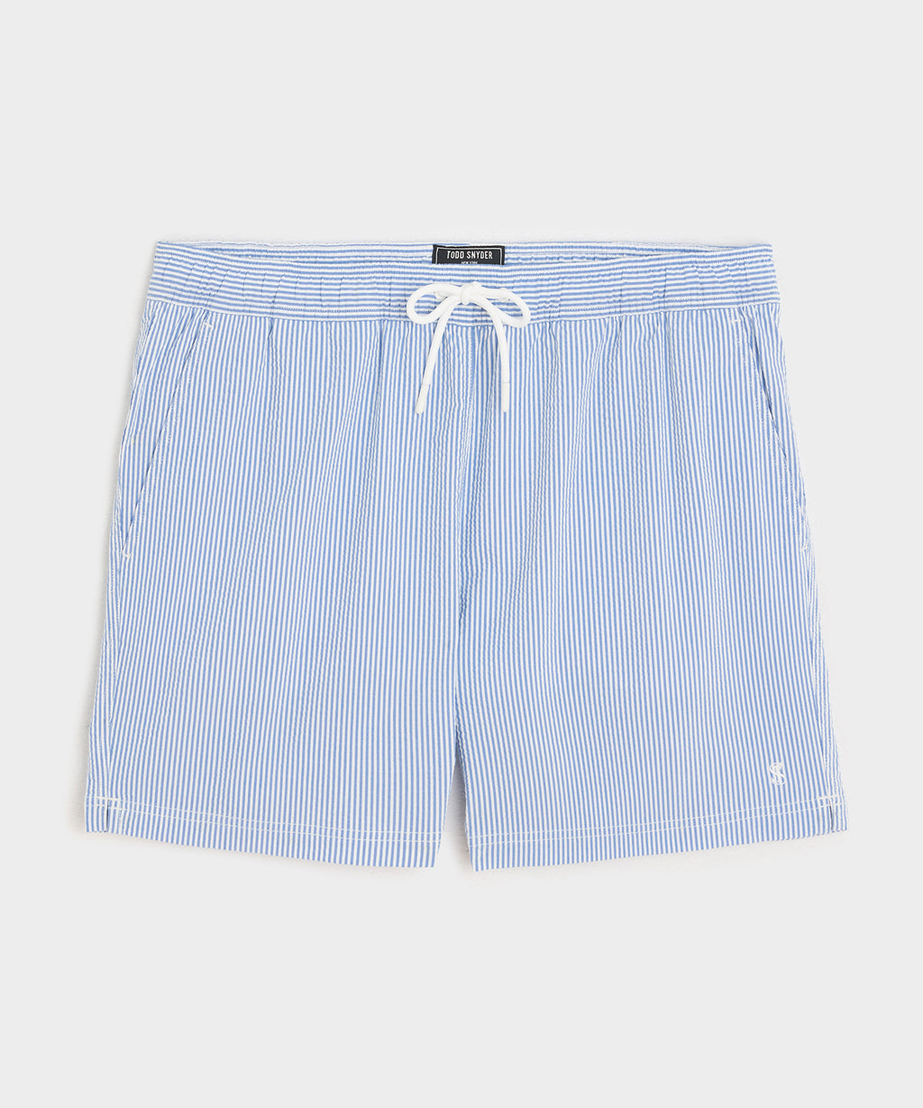 5" Seersucker Montauk Swim Trunk