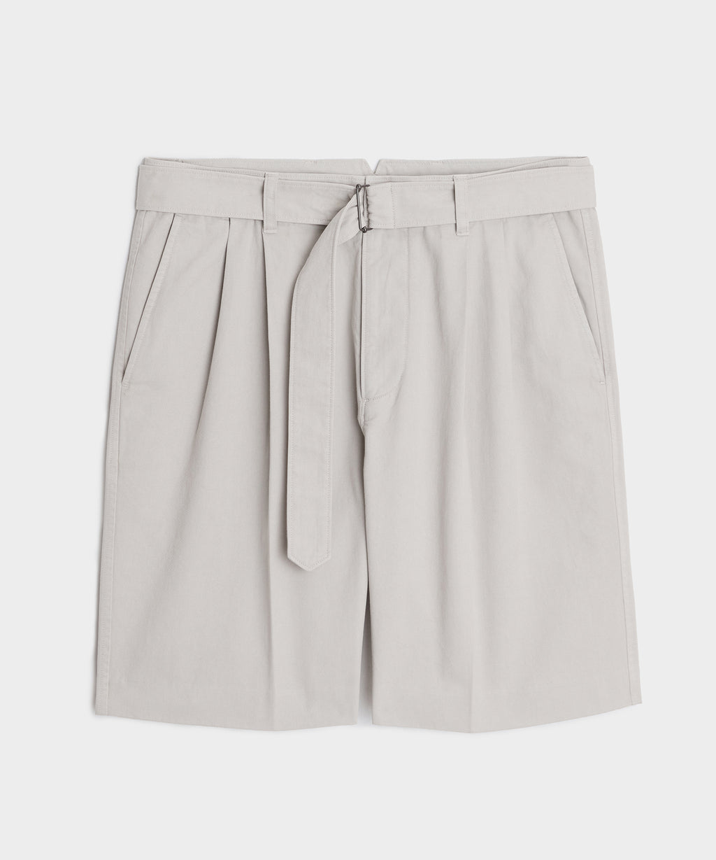 8" Cotton Self-Belt Short