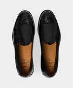 Jacques Solovière Leather Croc Stamp Loafer