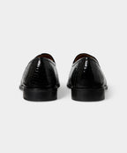 Jacques Solovière Leather Croc Stamp Loafer