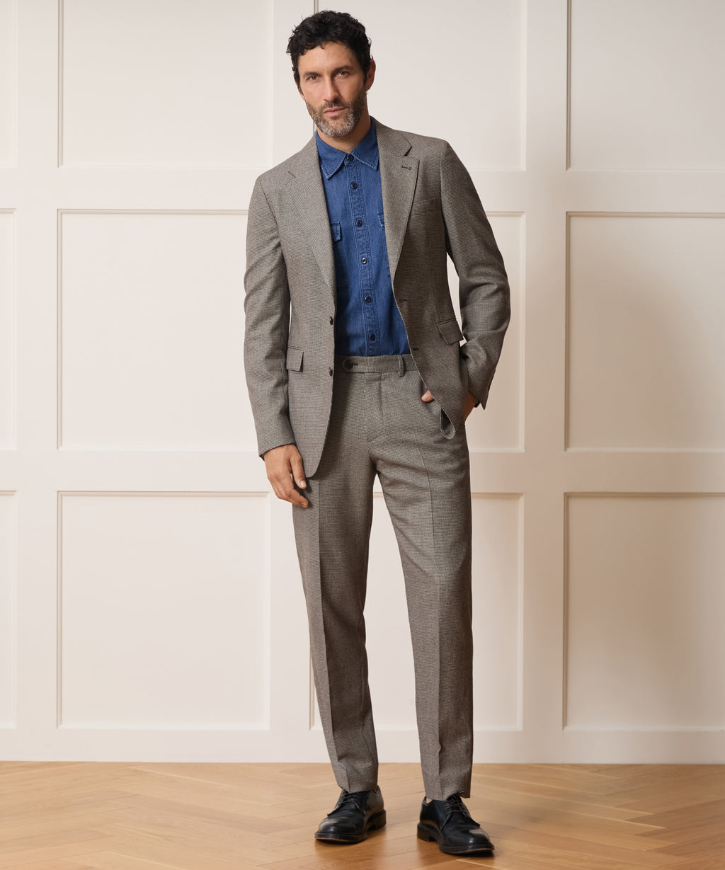Italian Flannel Houndstooth Sutton Jacket