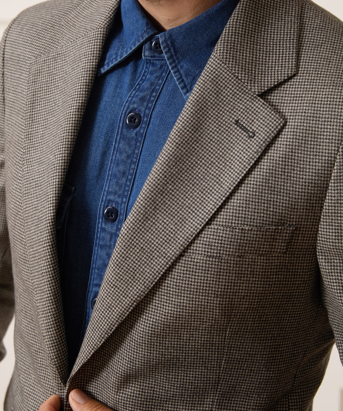 Italian Flannel Houndstooth Sutton Jacket