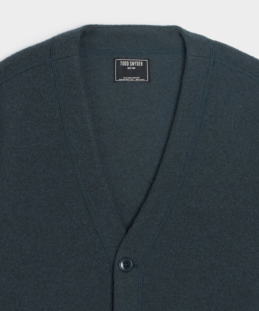Italian Boiled Wool Cardigan