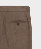 Italian Heathered Cotton Side Tab Trouser