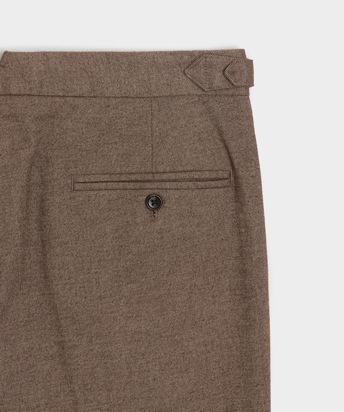 Italian Heathered Cotton Side Tab Trouser