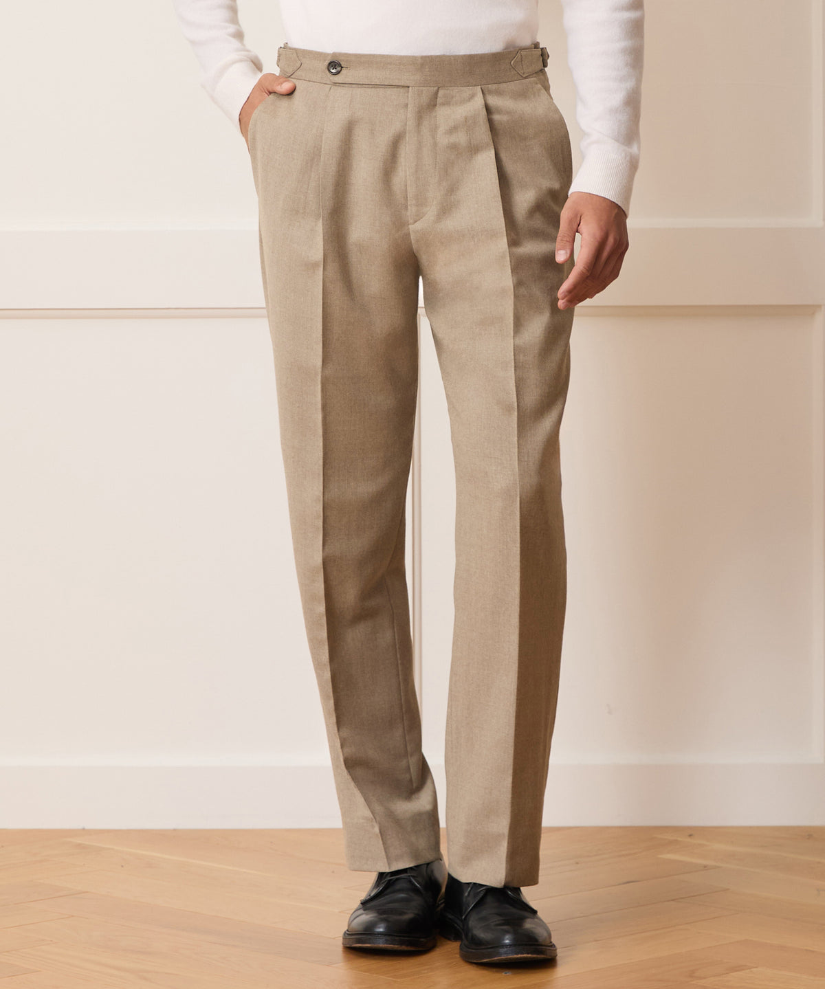 Brushed Flannel Side Tab Trouser