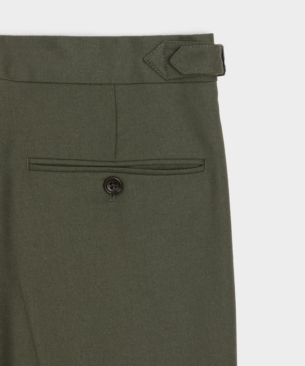 Brushed Flannel Side Tab Trouser