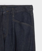 Pleated Welder Jean in Indigo
