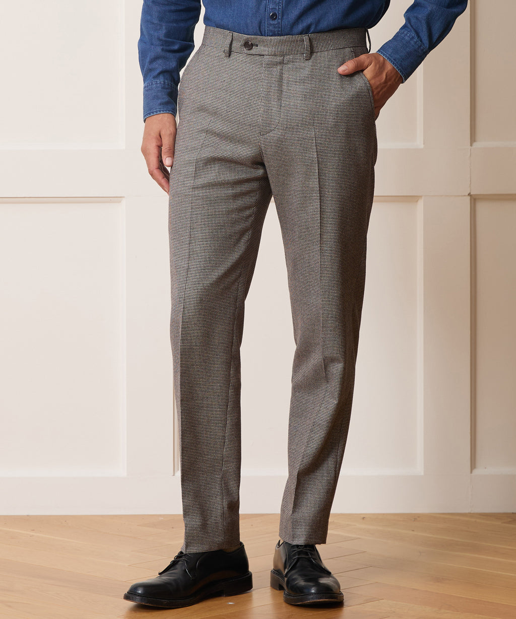 Italian Flannel Houndstooth Sutton Trouser
