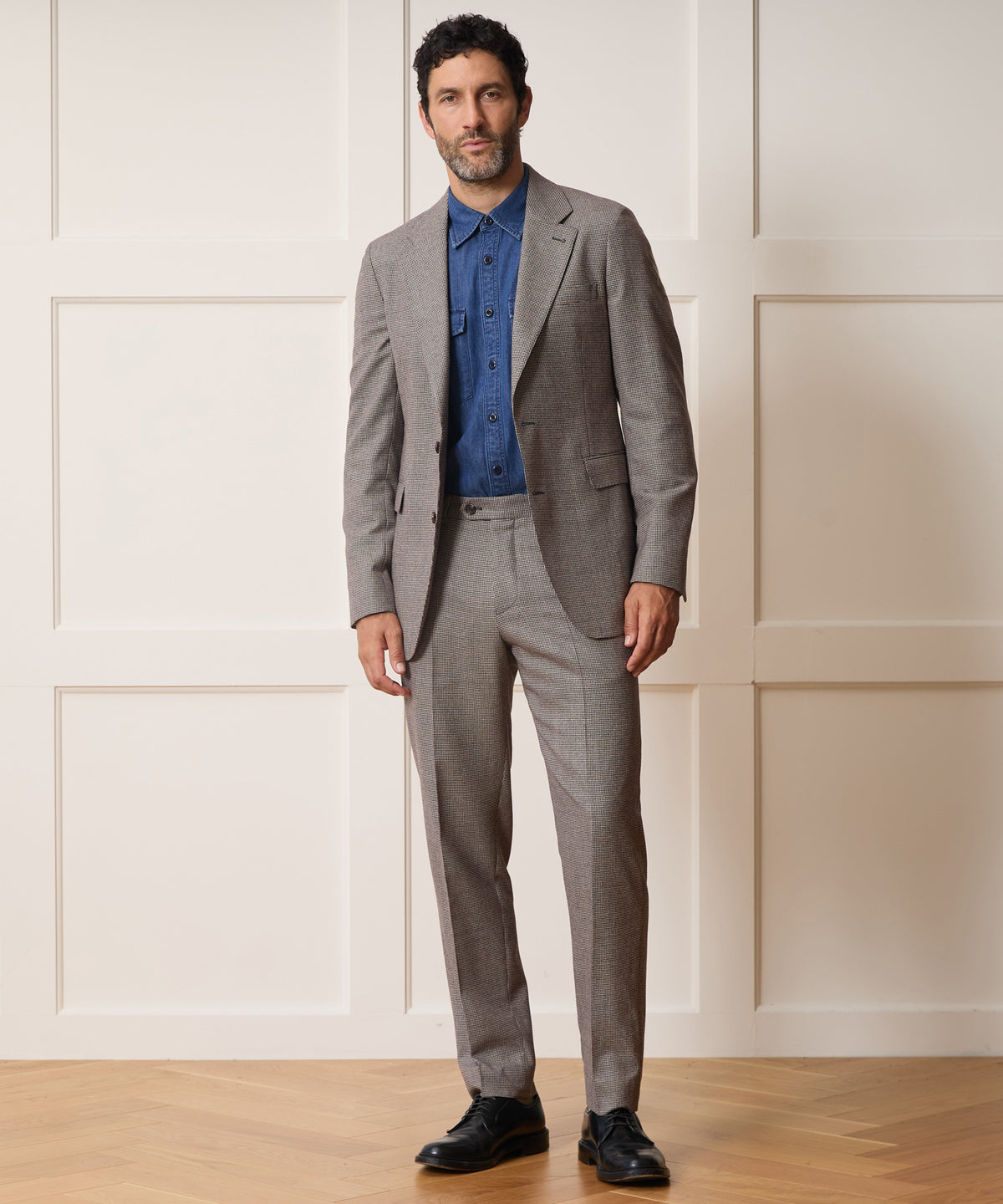Italian Flannel Houndstooth Sutton Trouser