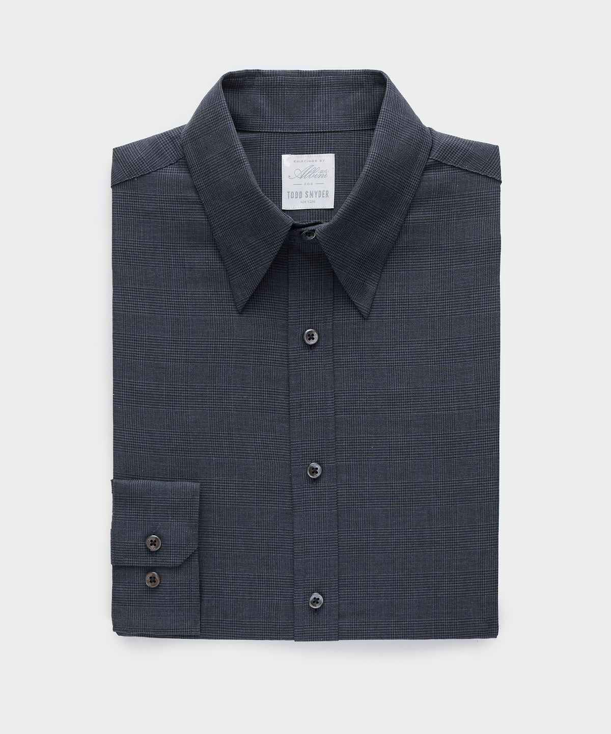 Italian Featherweight Flannel Long Point Collar Dress Shirt