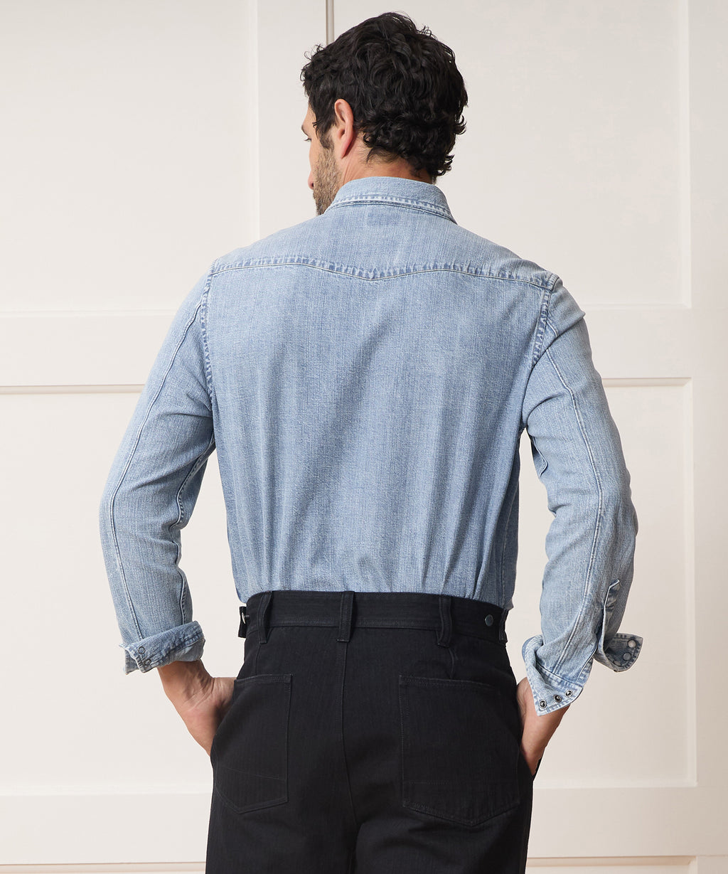 Italian Denim Western Shirt