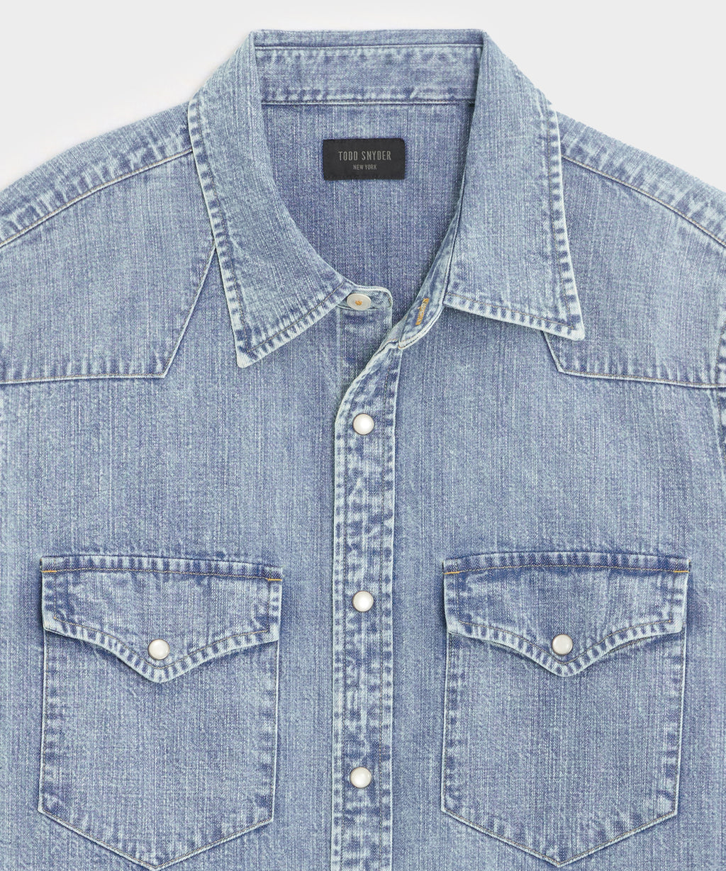 Italian Denim Western Shirt