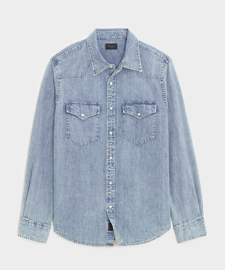 Italian Denim Western Shirt