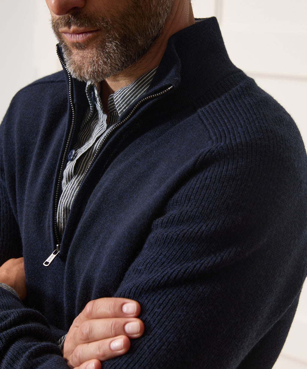 Merino Quarter-Zip Sweater