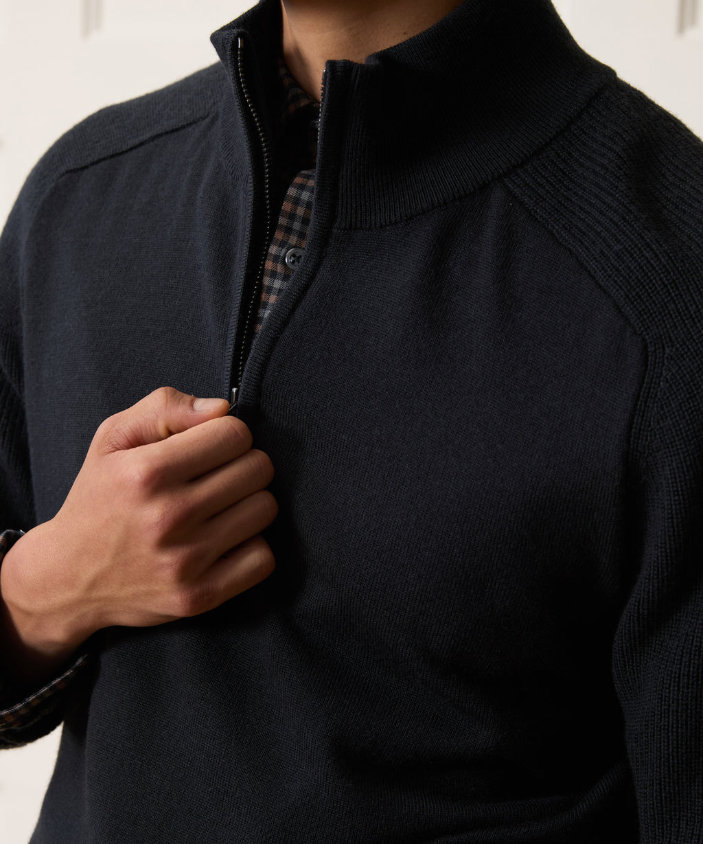 Merino Quarter-Zip Sweater