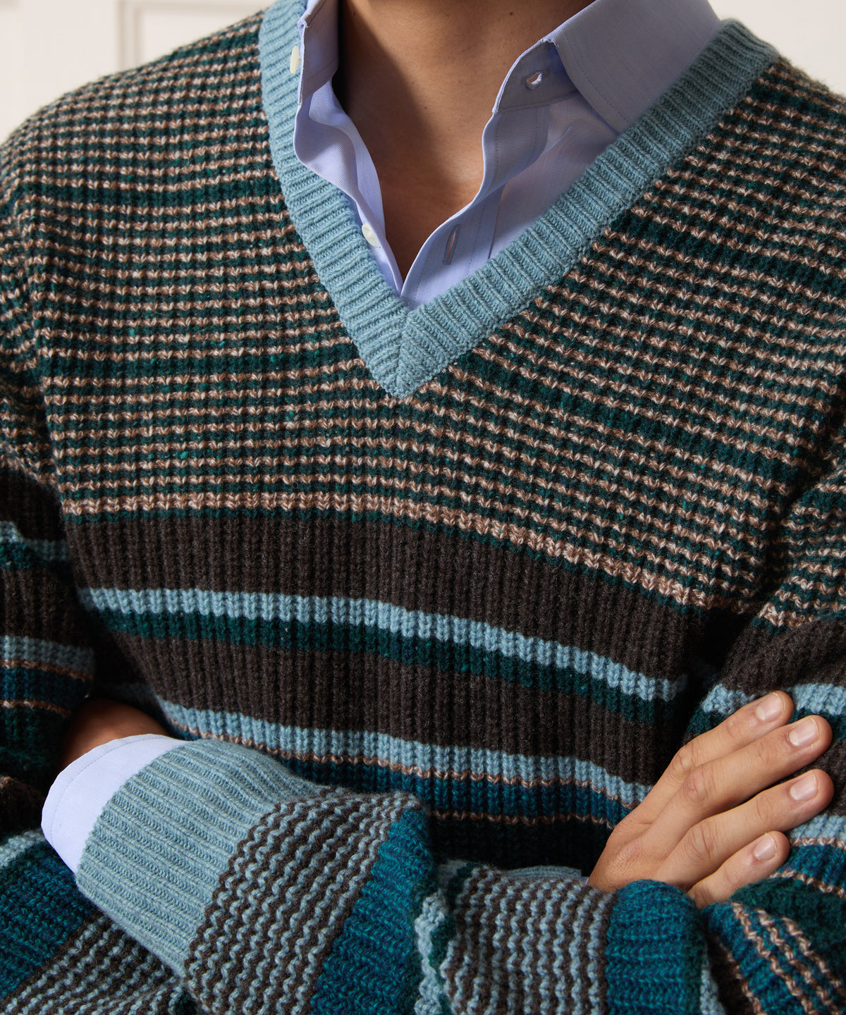 Donegal V-Neck Sweater