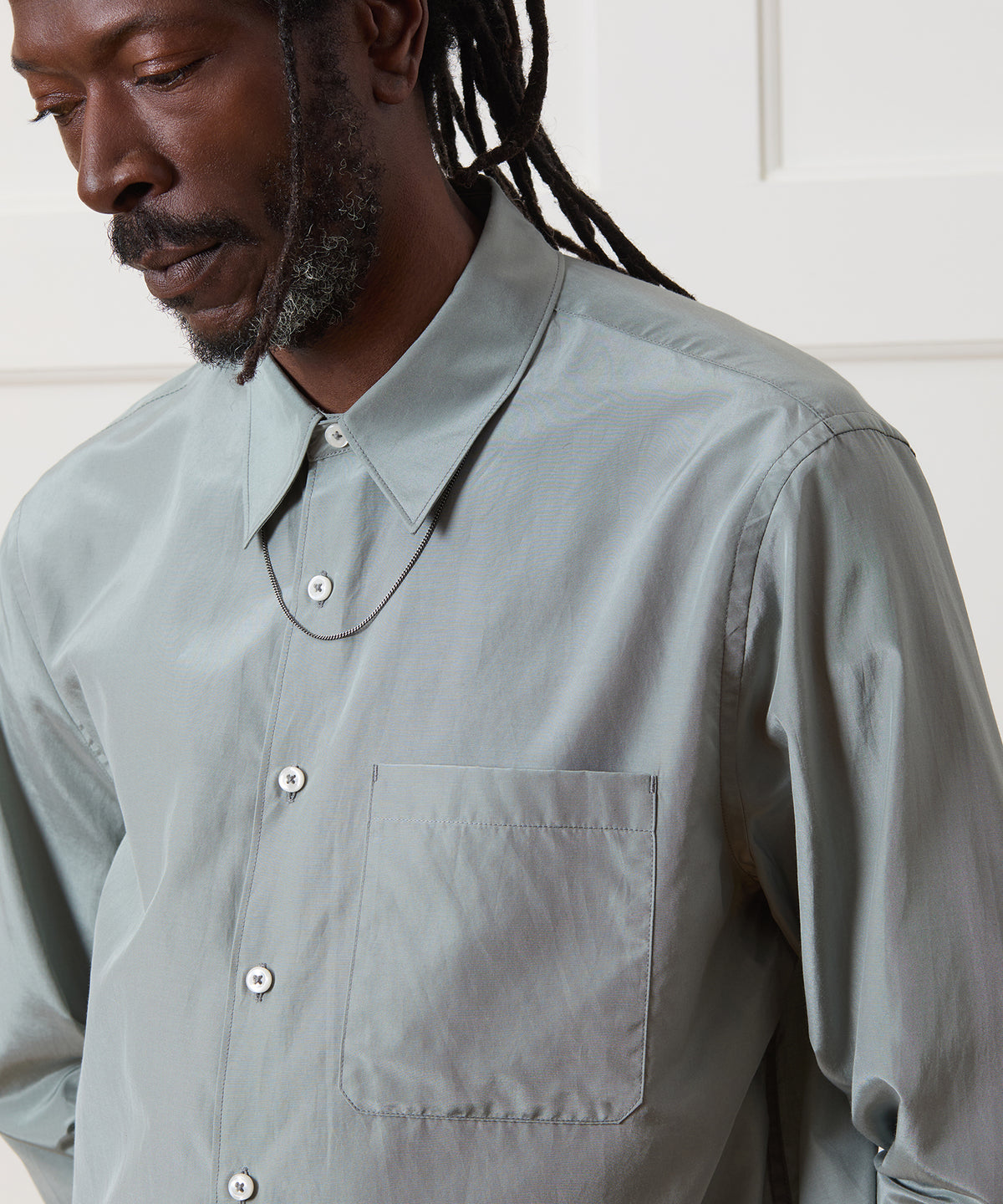 Cotton-Silk Big Shirt