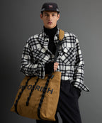 Todd Snyder X Woolrich Cashmere Shirt Jacket in Black Plaid
