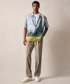 Todd Snyder x The Met Van Gogh Wheat Field With Cypresses Cabana Shirt
