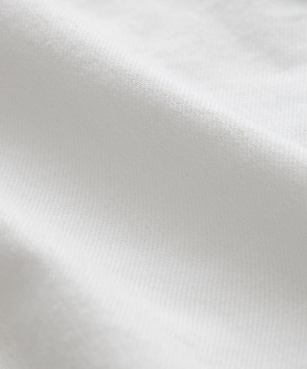 Classic Fit Denim Overshirt in White