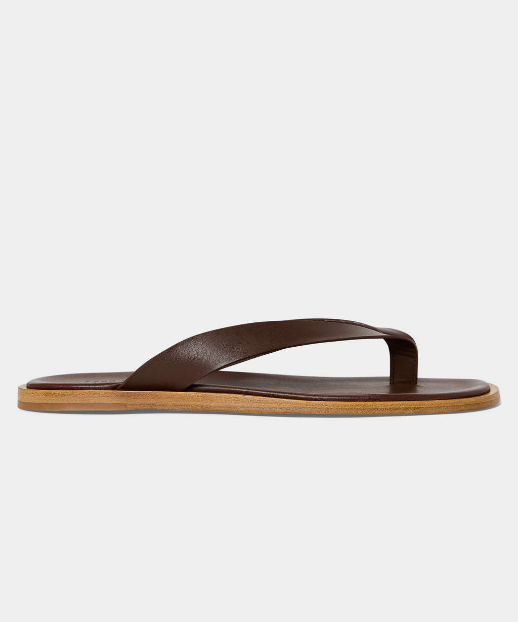 Porto Leather Thong Sandal