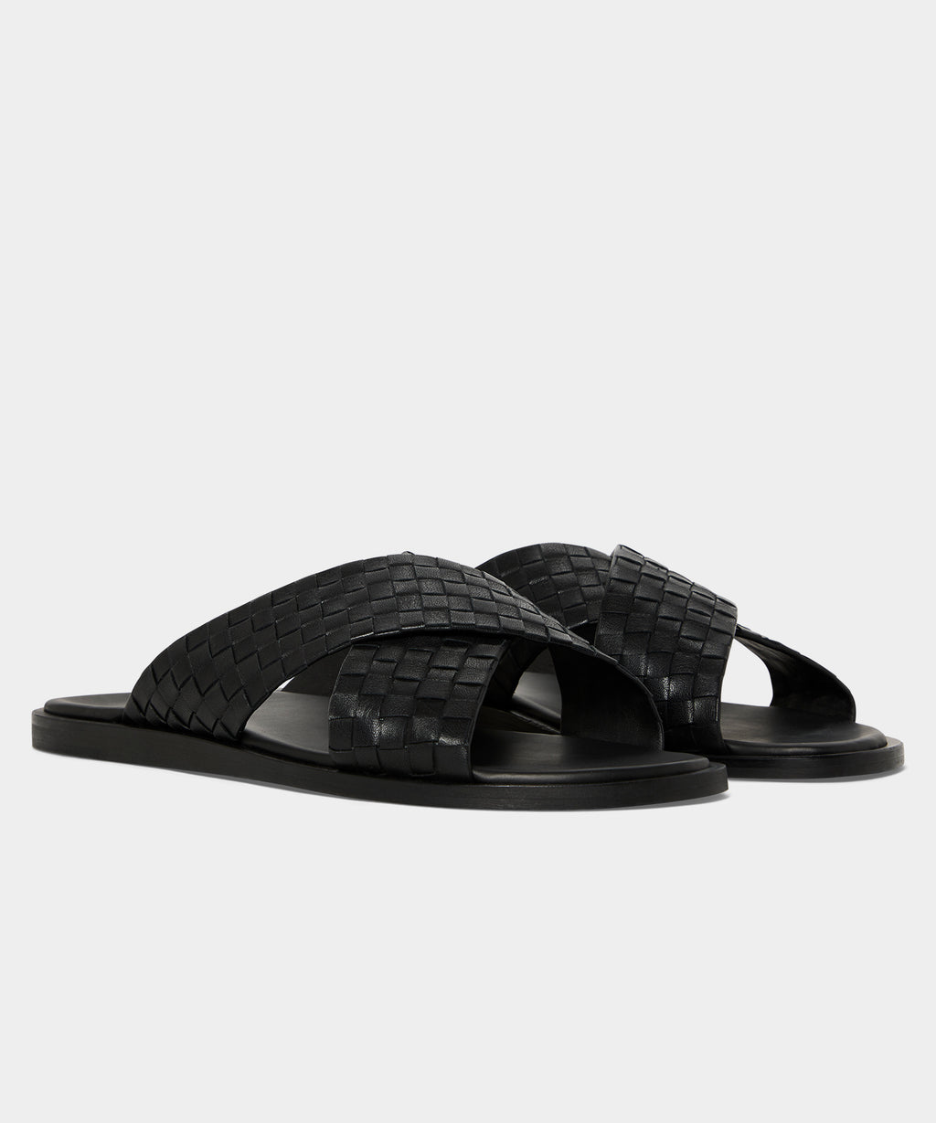 Porto Woven Leather Sandal