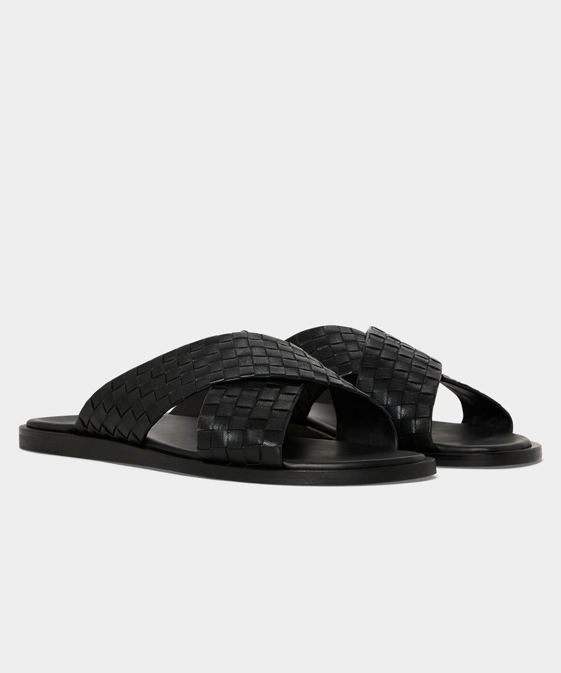 Porto Woven Leather Sandal