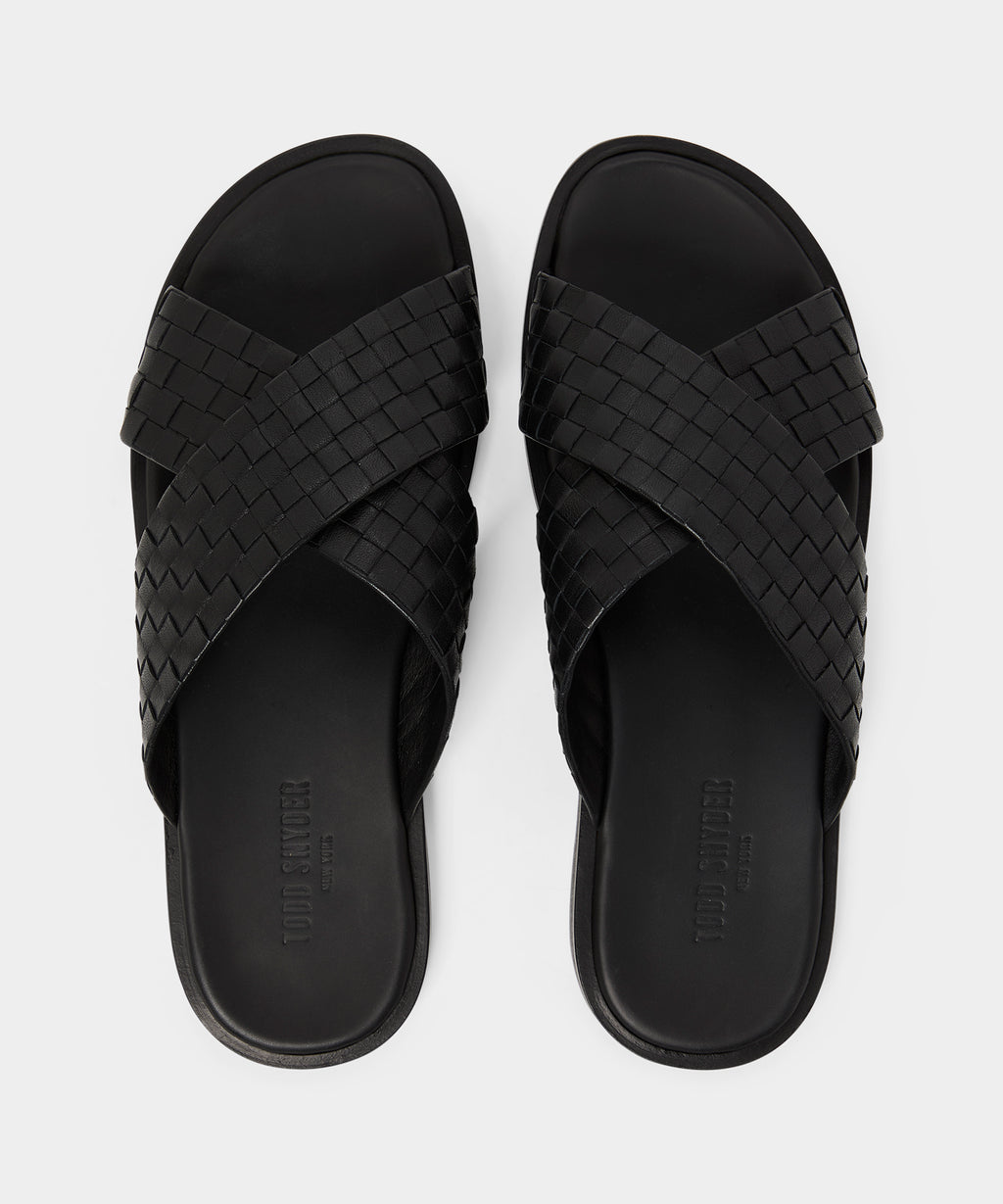 Porto Woven Leather Sandal