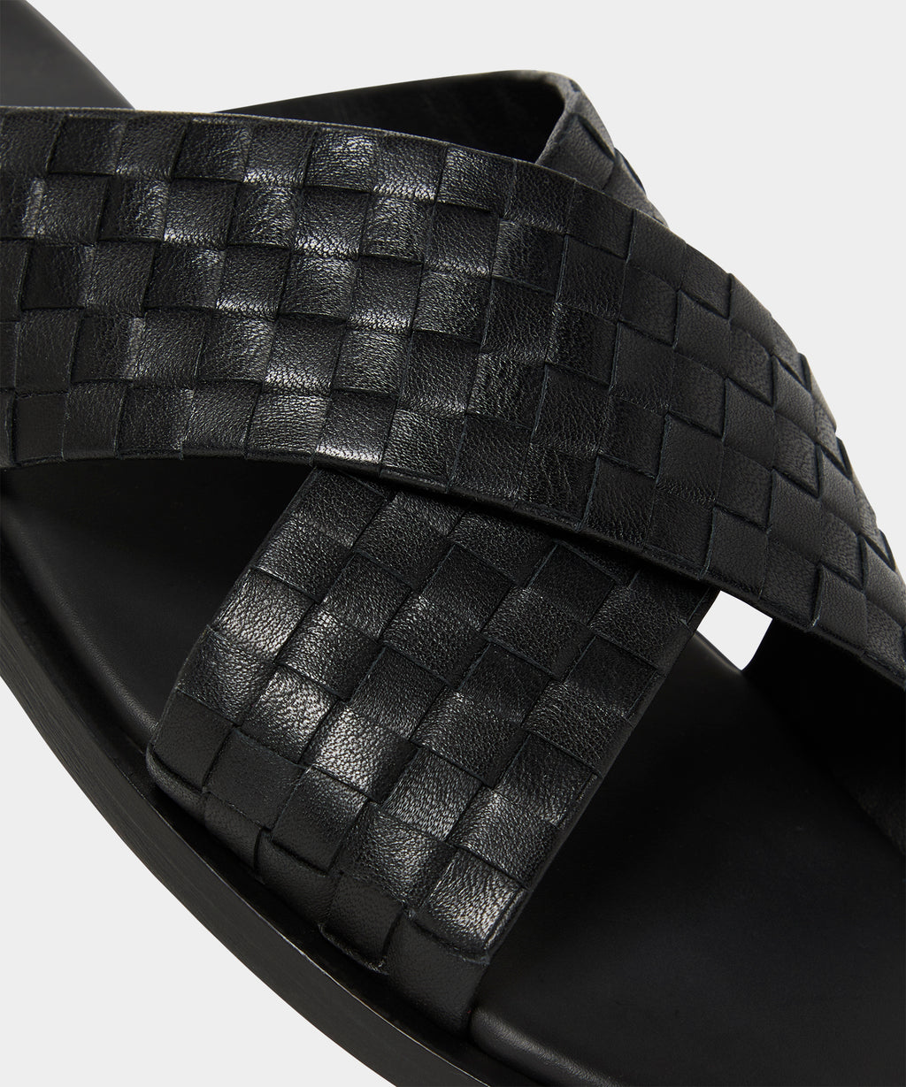 Porto Woven Leather Sandal