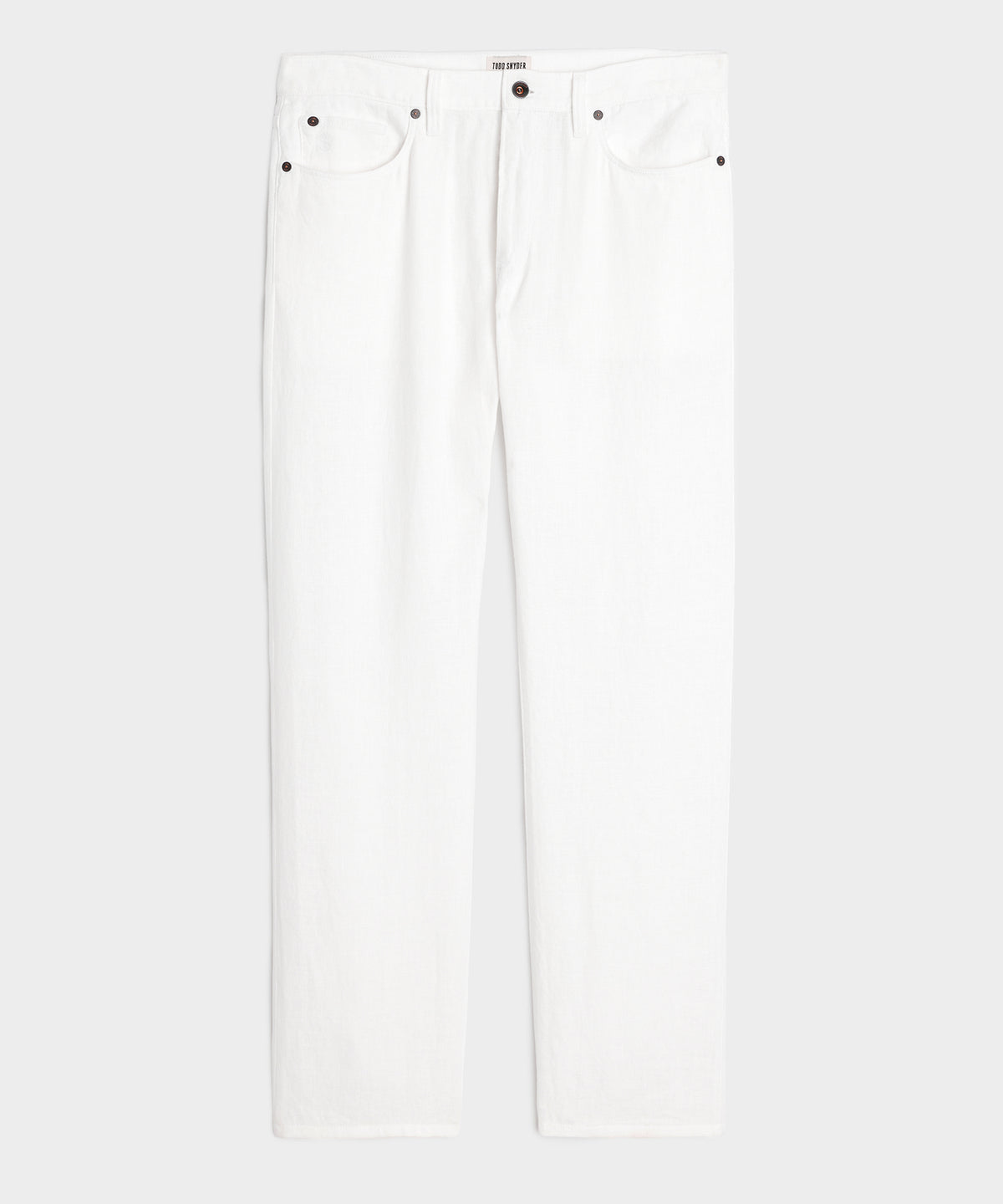 Straight Fit 5-Pocket Linen Pant
