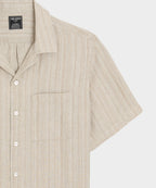 Textured Linen Capri Shirt