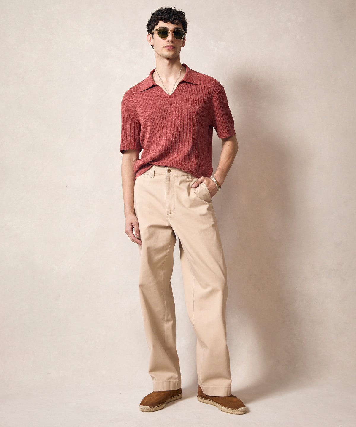 Silk Donegal Montauk Sweater Polo
