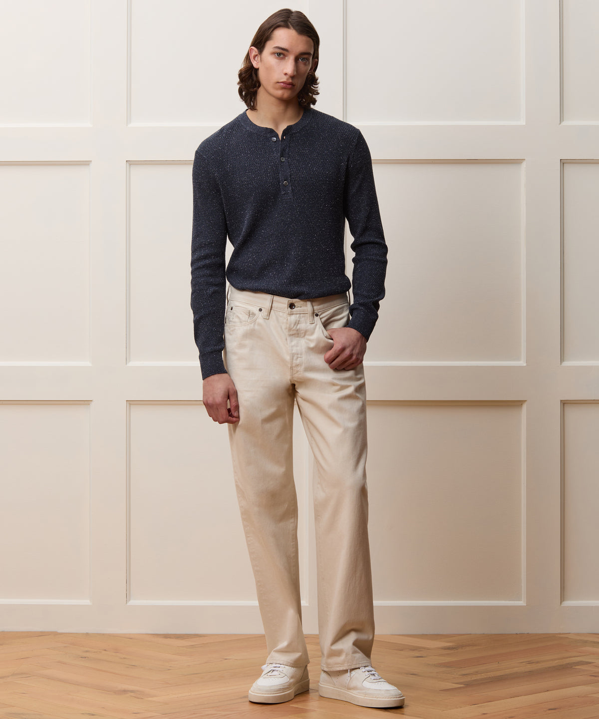 Silk Henley