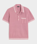 Tipped Waffle Sweater Polo