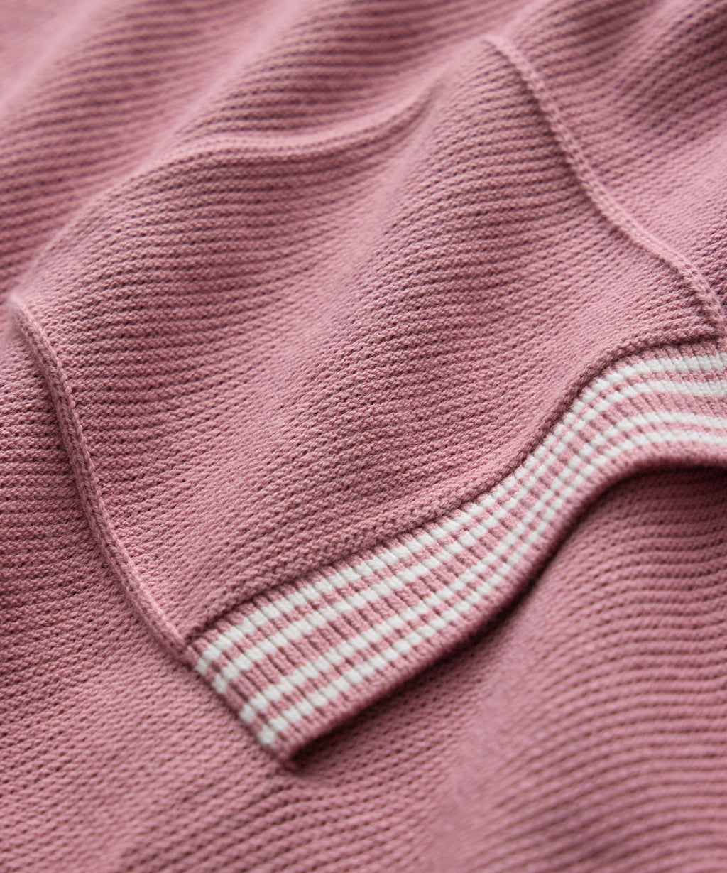 Tipped Waffle Sweater Polo