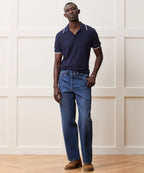 Silk-Cashmere Tipped Montauk Sweater Polo
