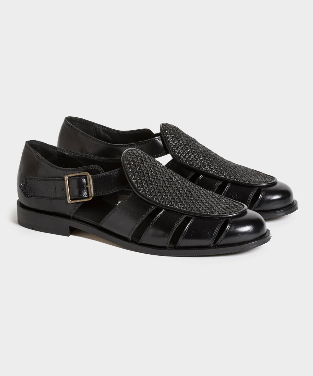 Jacques Solovière Franck Raffia Fisherman Sandal
