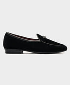Baudoin & Lange Sagan Velvet Black Tie Shoe