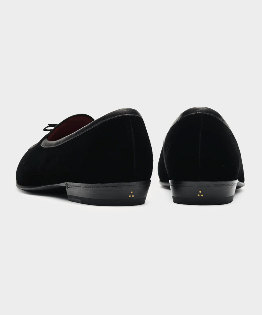 Baudoin & Lange Sagan Velvet Black Tie Shoe