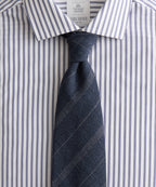 Italian Wool-Linen Stripe Tie