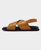 Armando Cabral Manjak Leather Sandal in Caramel
